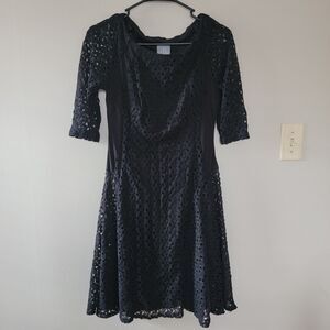 Rabbit Rabbit Rabbit‎ Womens Dress Size 6 Black Lace Whimsigoth Dark Romance